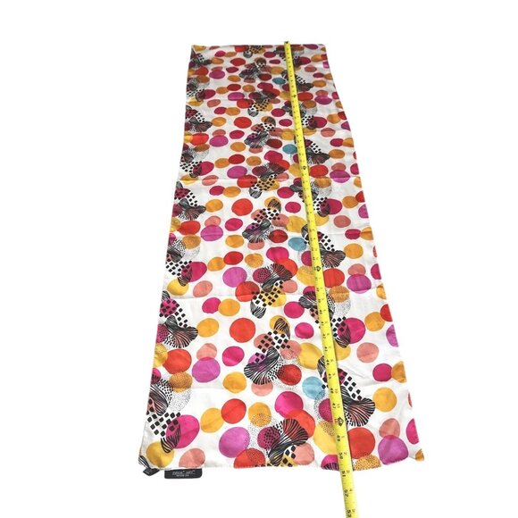 Evolve Silky Polka Dots Scarf Wrap Shawl One Size 50.5"×16" 100% Polysilk - Picture 3 of 14